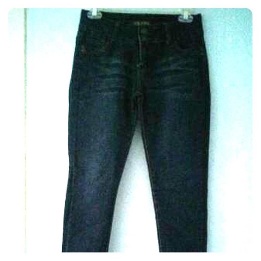 ABM Jeans juniors women’s dark wash distressed